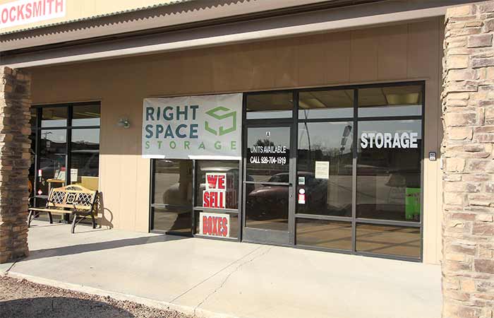 RightSpace Storage office entrance in Fort Mohave.