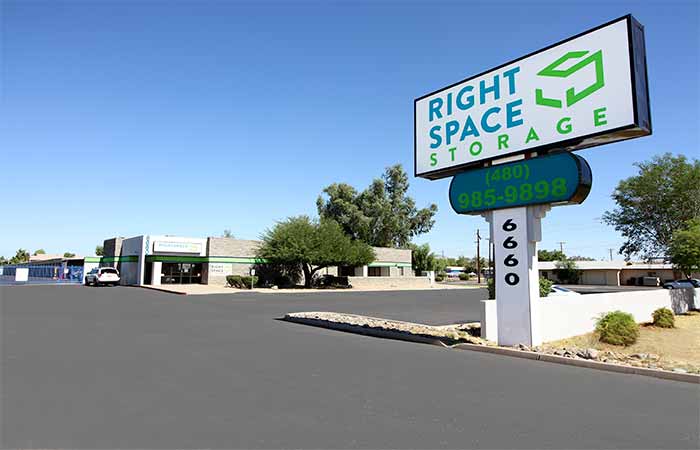 RightSpace Storage facility in Mesa, Arizona.