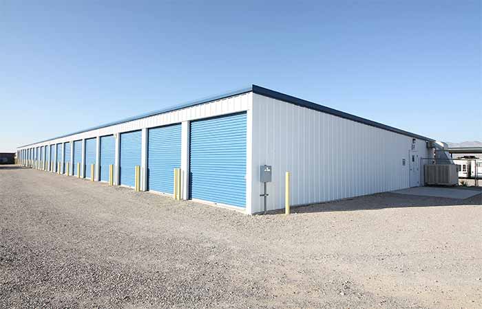 Extra large storage units with easy access.