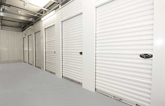 Small indoor climate controlled storage units.