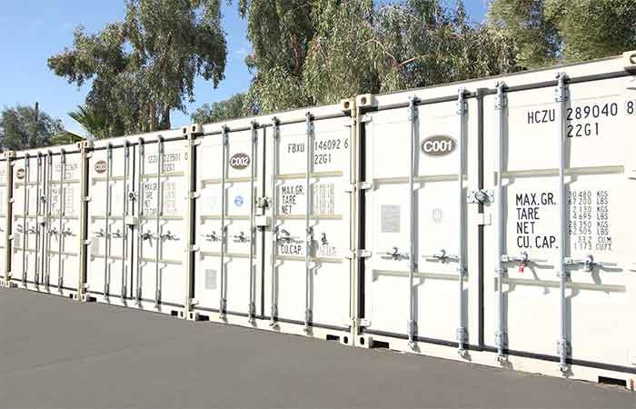 Drive-up storage containers.