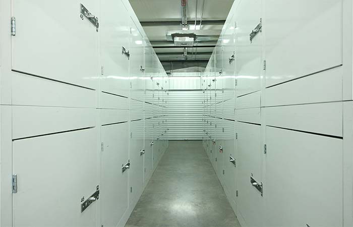 Extra small climate controlled storage lockers.