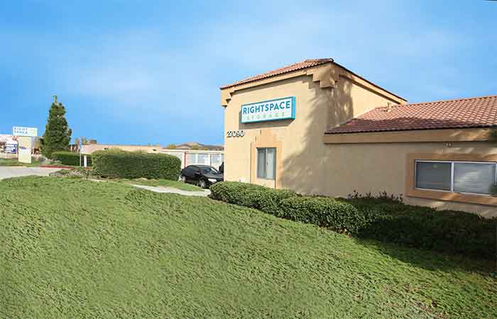 RightSpace Storage office located in Menifee, California.