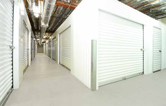 Indoor climate controlled storage units with easy access.