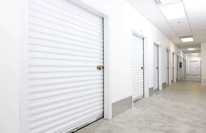 Small climate controlled storage units with easy access.