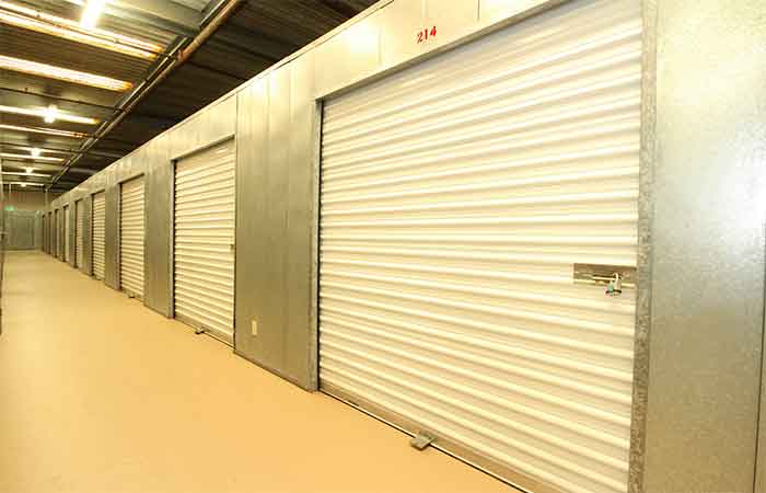 Large indoor storage units with easy access.