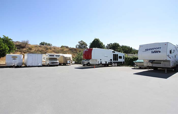 Uncovered parking spaces for RVs, boats, trailers, and more.