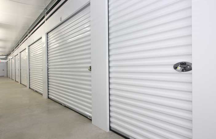Large indoor, climate controlled storage units.