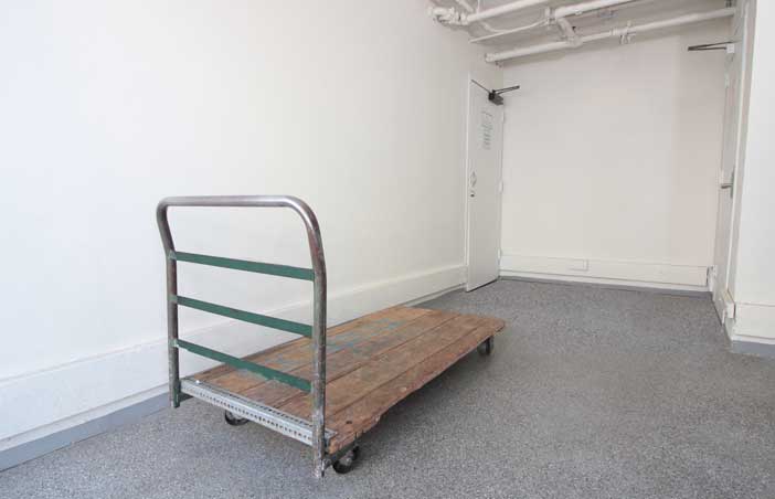 Complimentary moving dolly for ease of loading and unloading storage items.