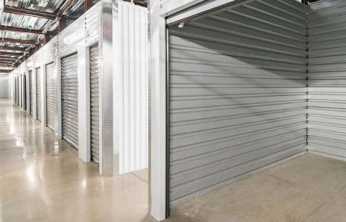 Climate controlled storage unit, inside view.