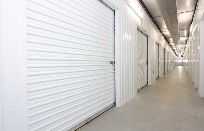 Large climate controlled storage units with easy access.