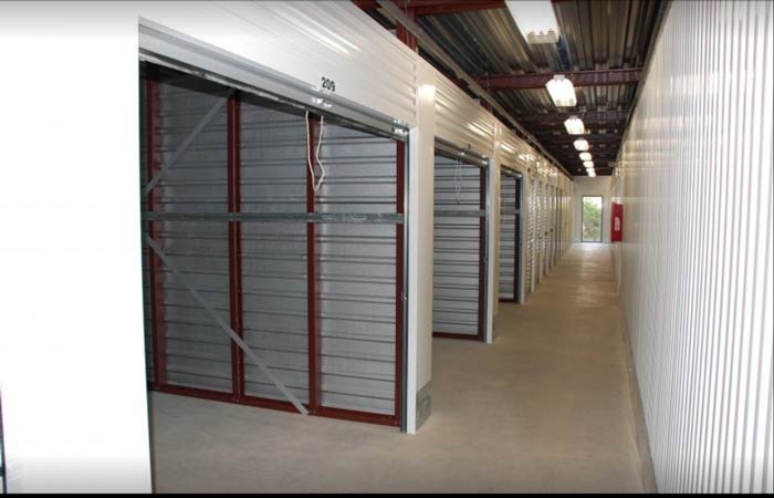 Indoor units with roll-up doors for easy access.