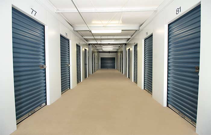 Small indoor climate controlled storage units with easy access.